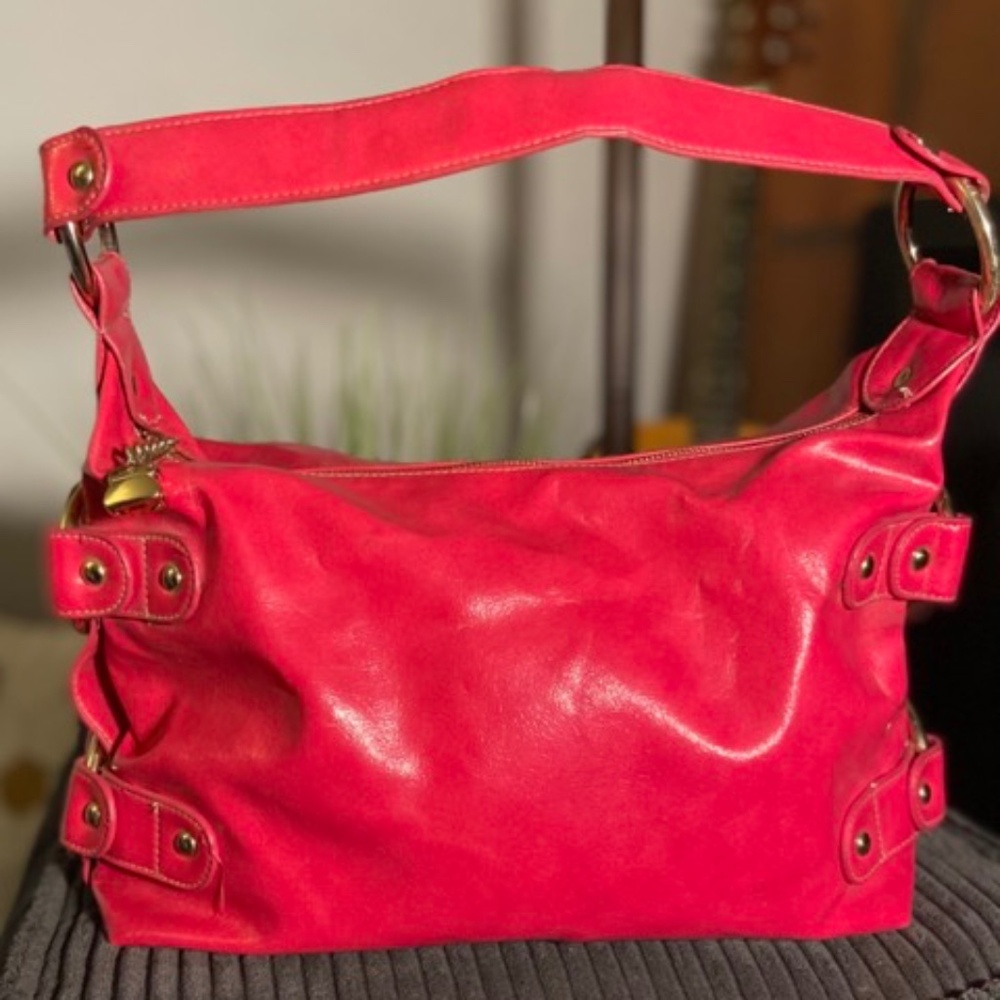 Vintage Kathy Van Zeeland Purse Handbag | Pink Leather